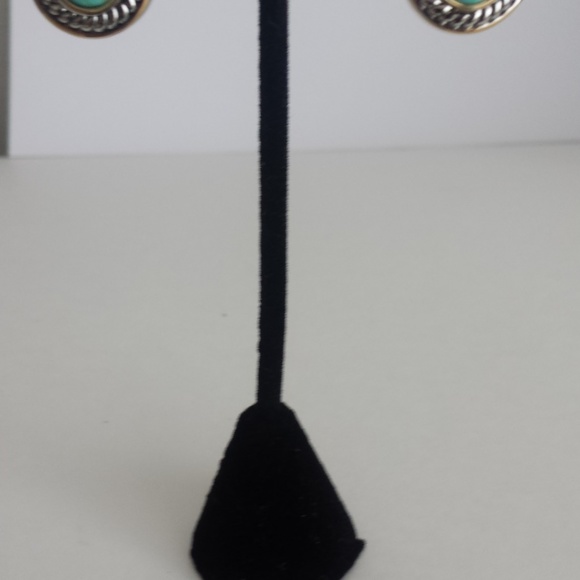 Rhodium Plated Bracelet,Round CZ TURQUOISE - Picture 5 of 5